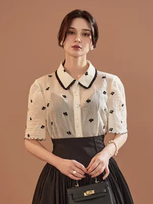 B2936 Flower Blouse