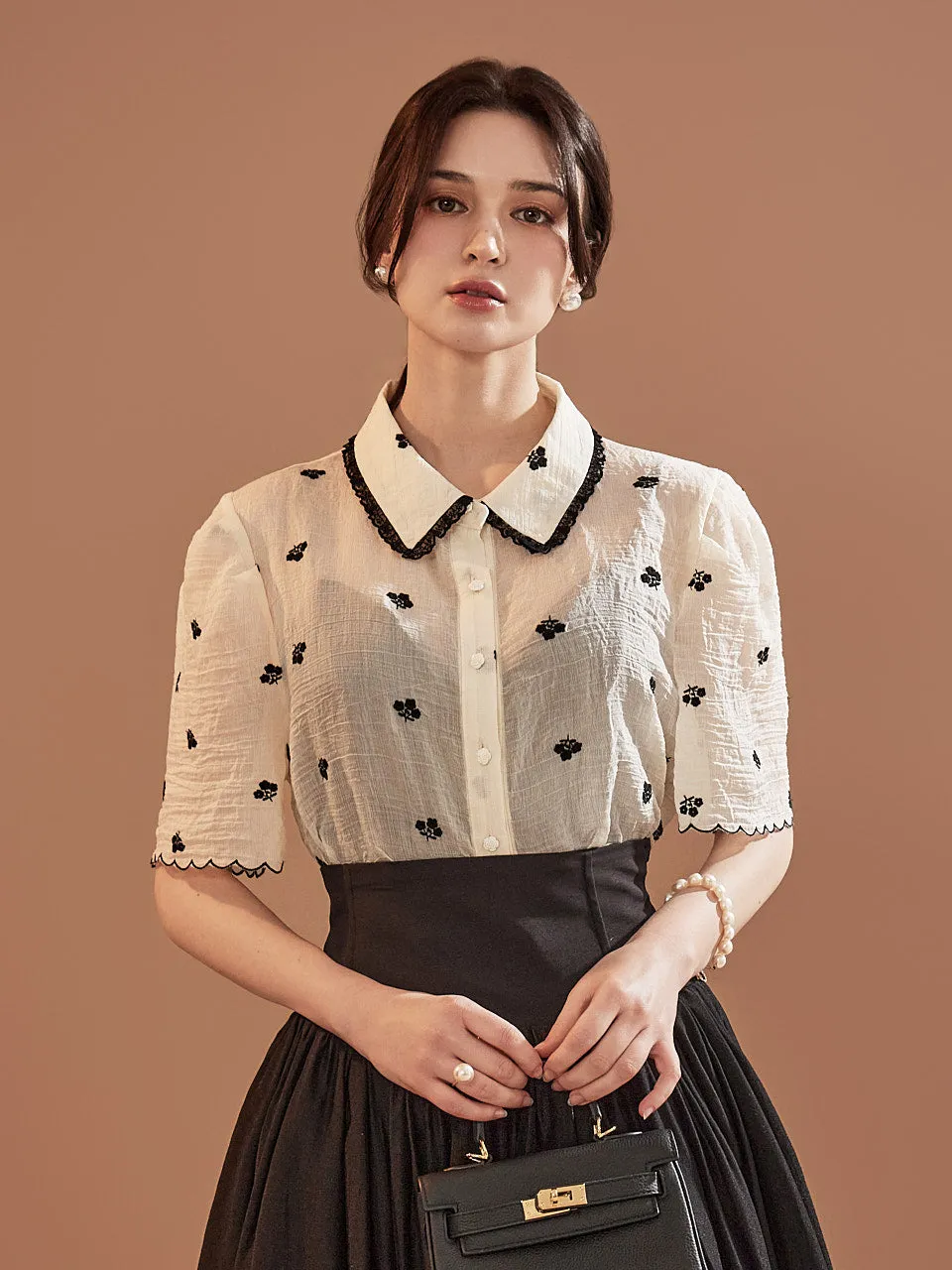 B2936 Flower Blouse