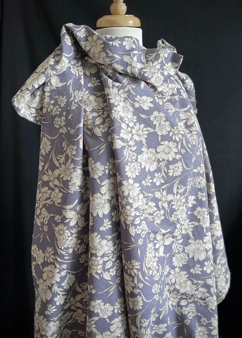Botany, Smokey Lavender. Cotton Linen
