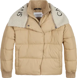 Calvin Klein Logo Collar Puffer Jacket