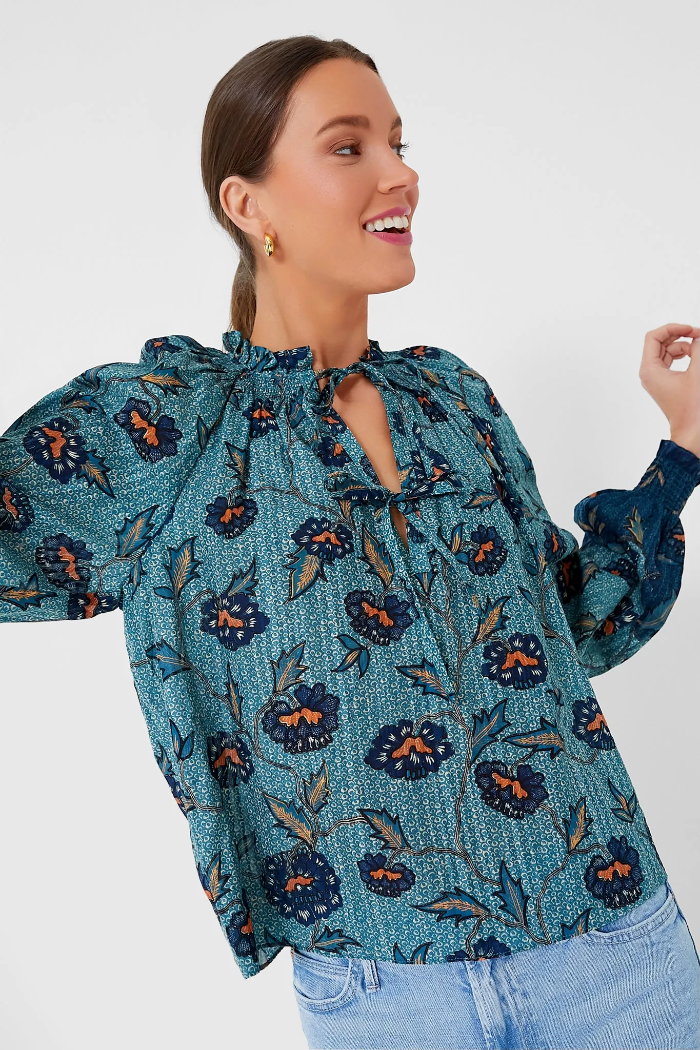 Cornflower Kaitlyn Blouse