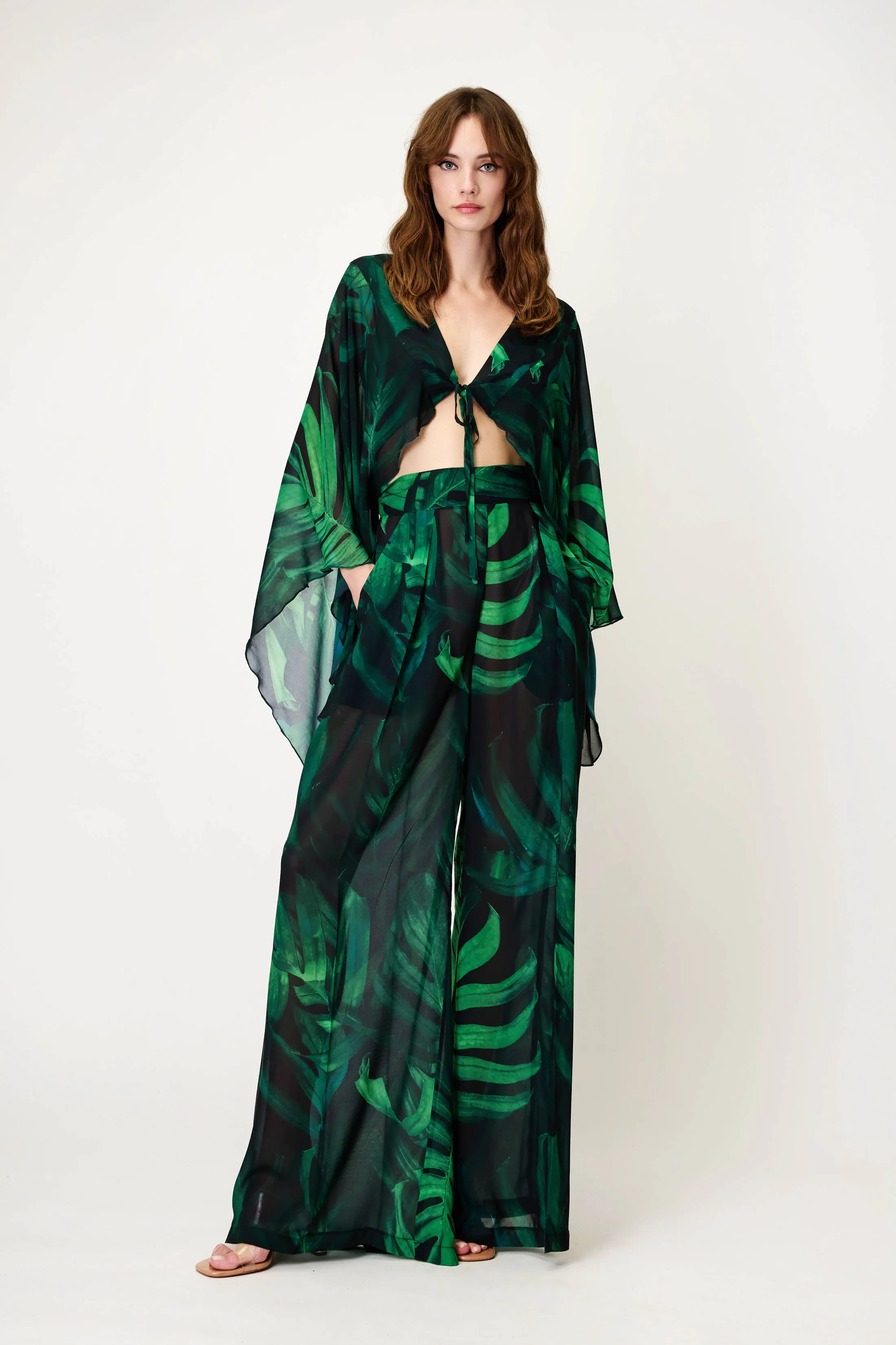 Ethereal Top in Tropical Print
