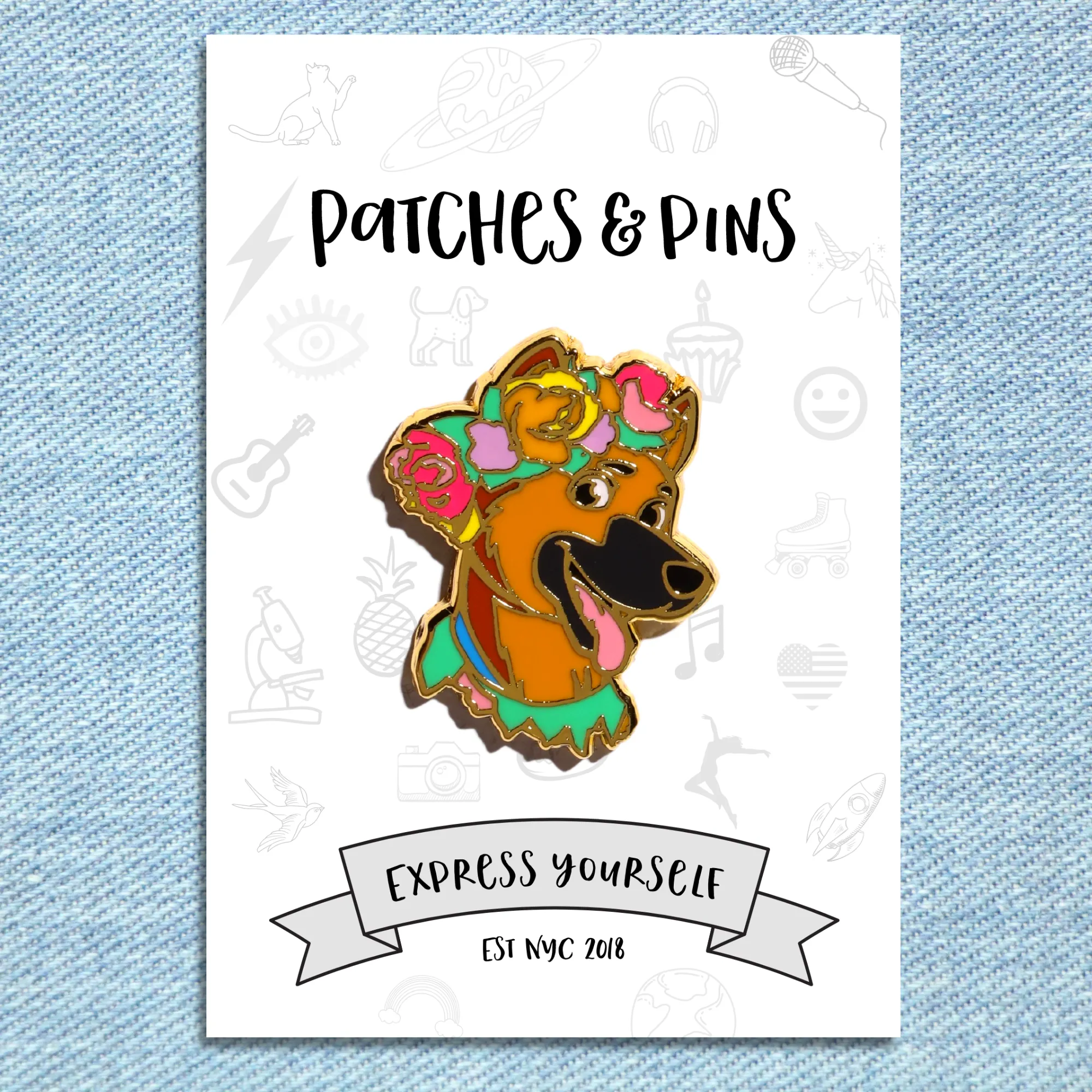 German Shepherd Enamel Pin