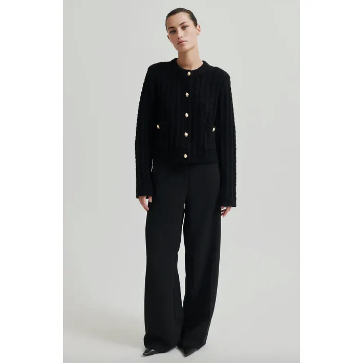 Karolina Knit Cardigan Black