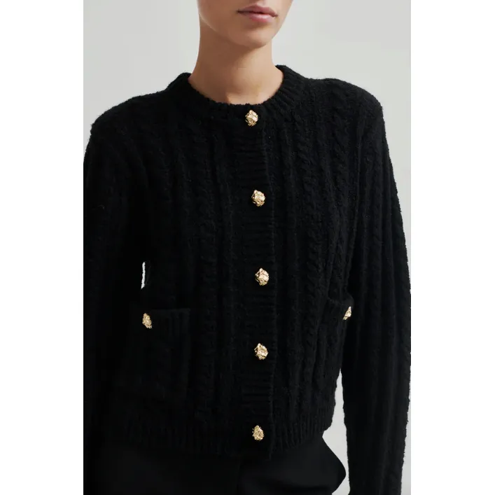Karolina Knit Cardigan Black