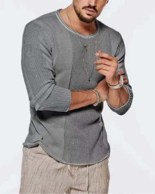 Men Autumn Casual Vintage Style Turtleneck Sweater