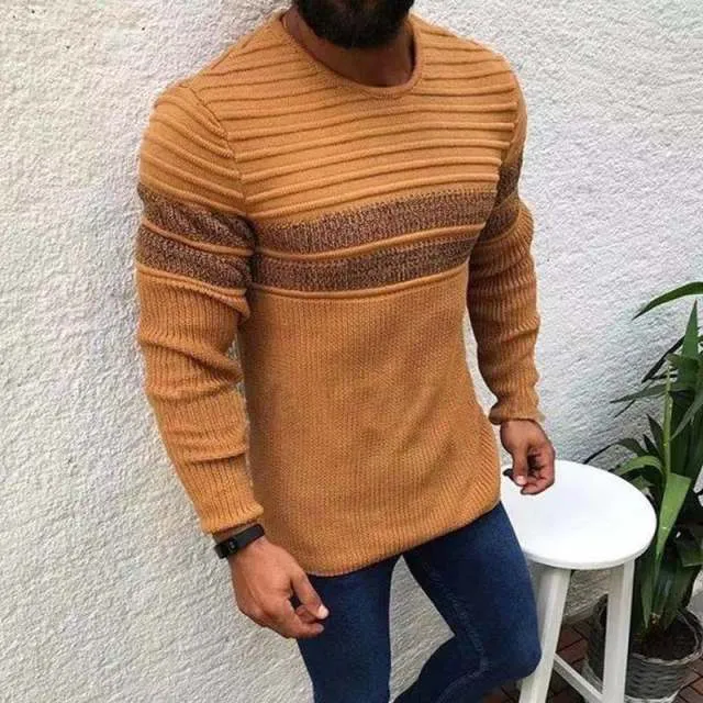 Men Autumn Casual Vintage Style Turtleneck Sweater