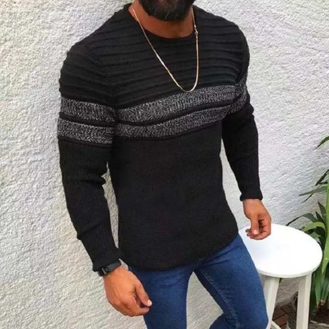 Men Autumn Casual Vintage Style Turtleneck Sweater