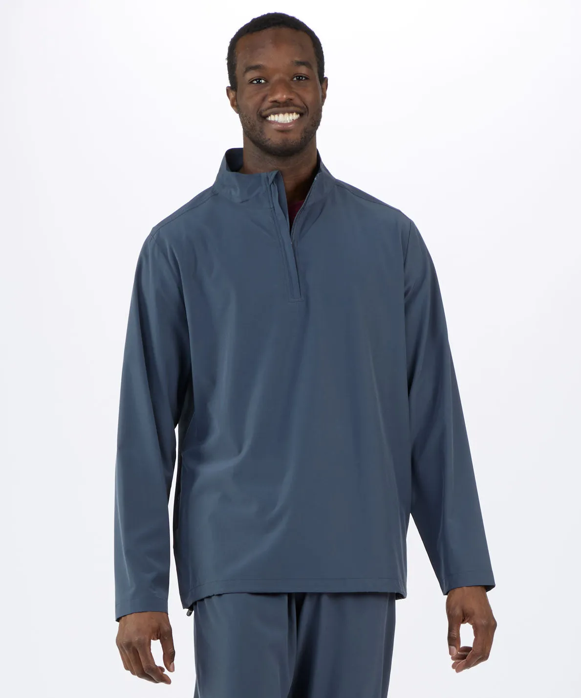 Men's Stretch Woven Quarter Zip Pullover