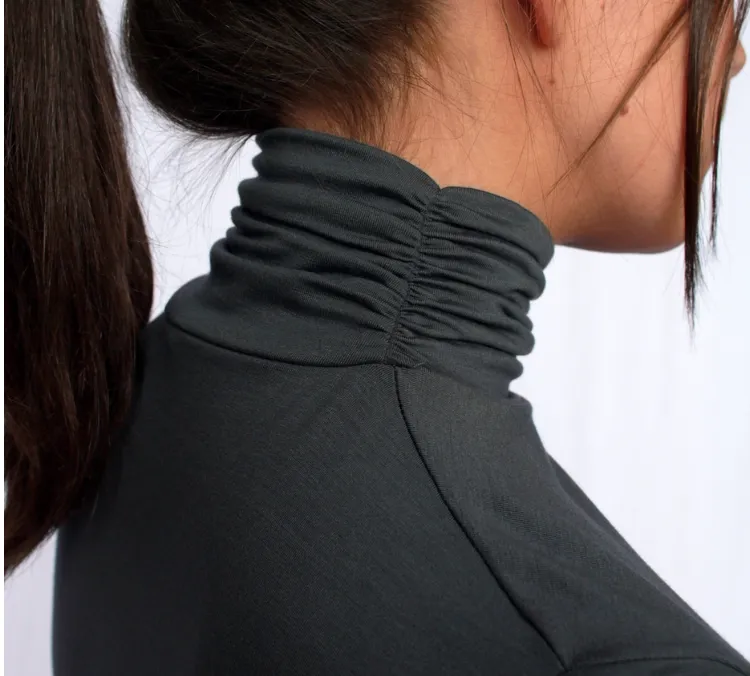 Necessitees M5112B Black Turtleneck
