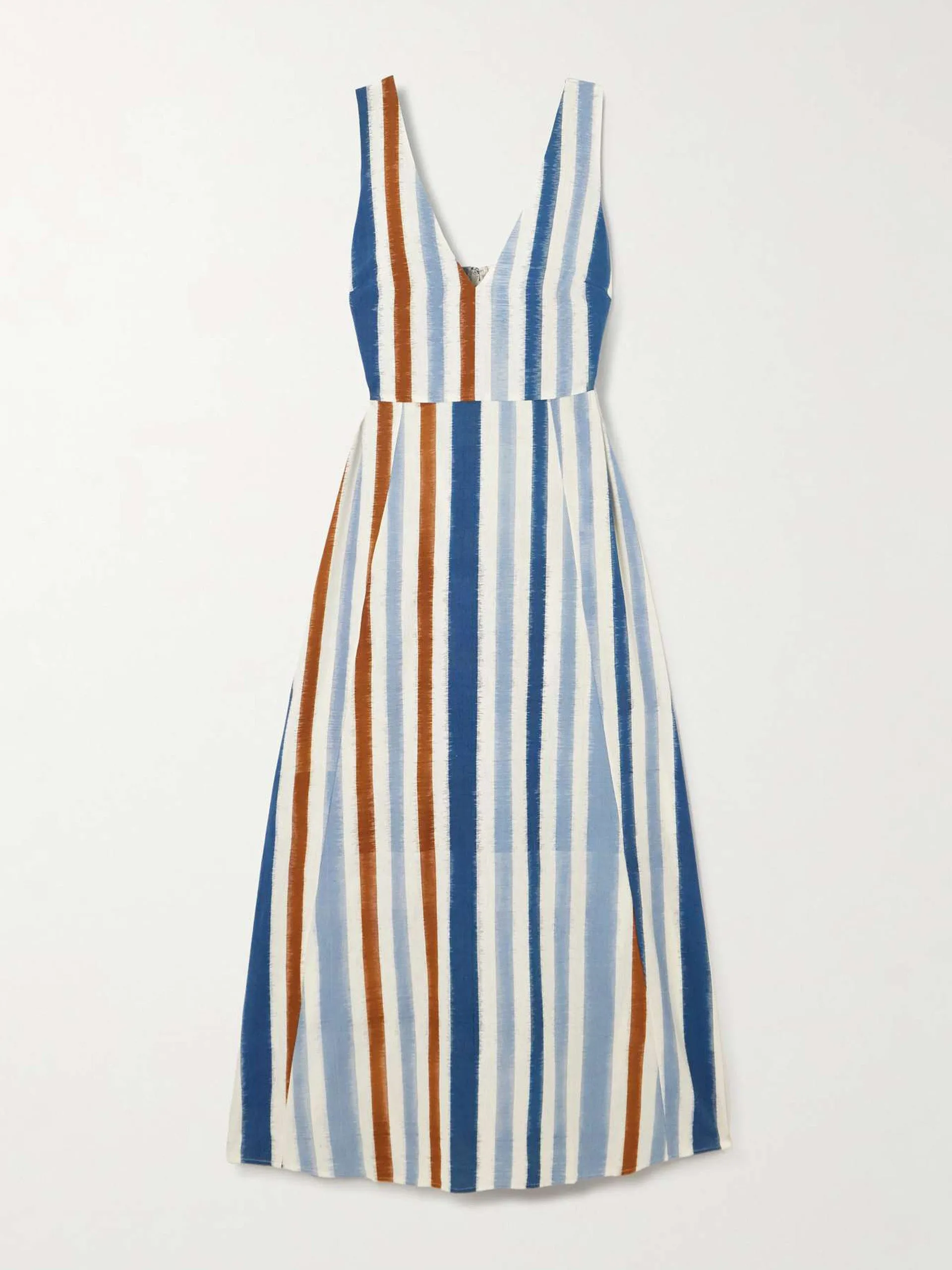 Nellie French striped cotton maxi dress