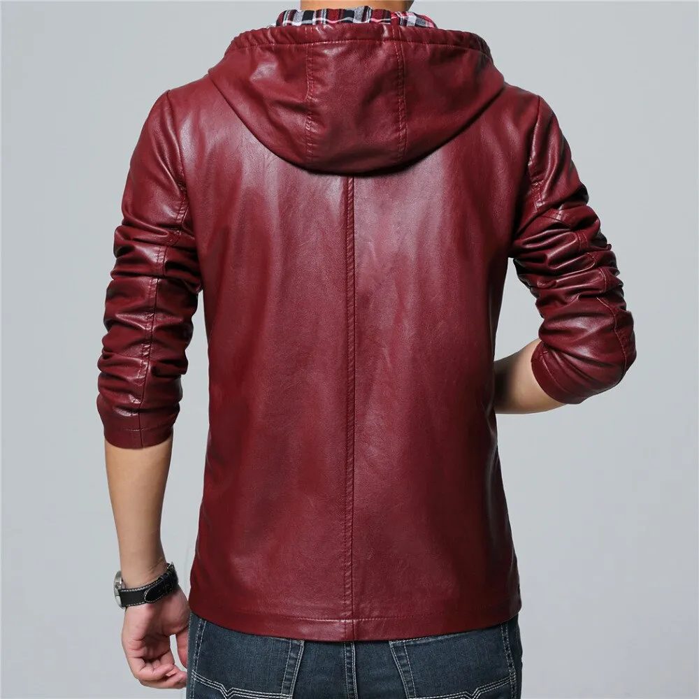 New mens faux leather jackets
