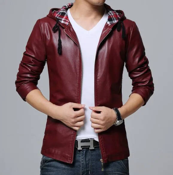 New mens faux leather jackets
