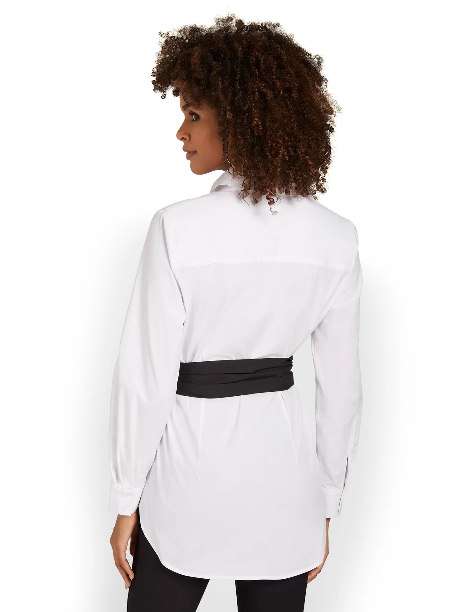 Poplin Tunic Top