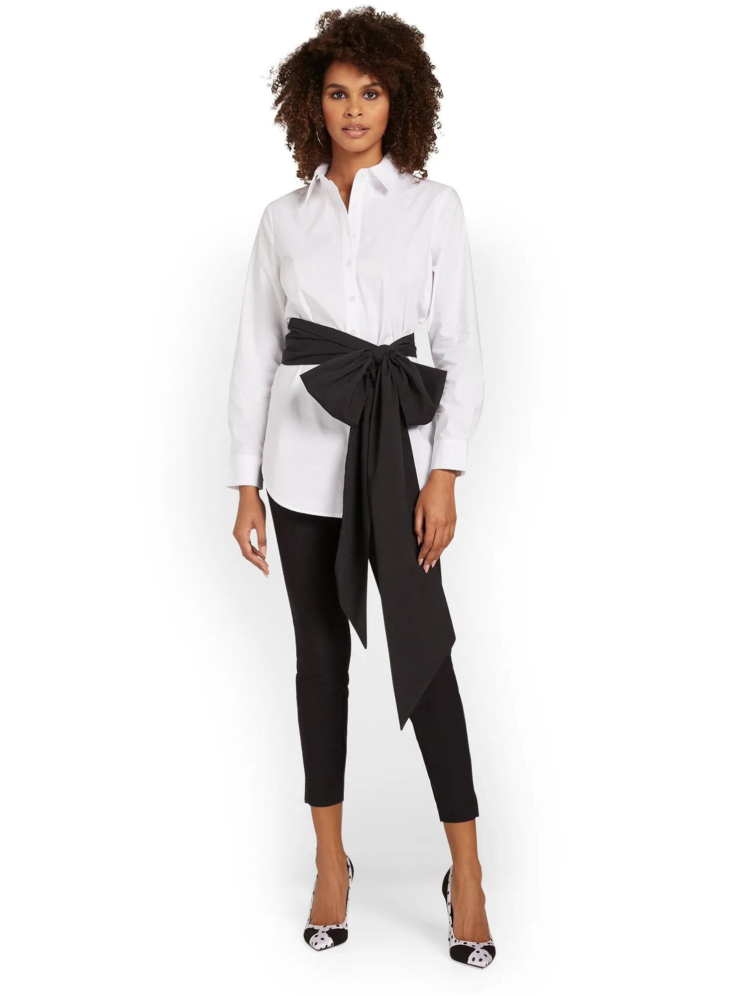Poplin Tunic Top