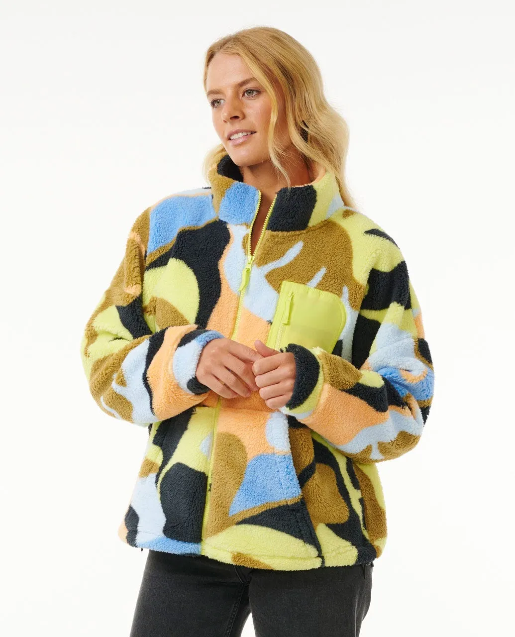 Rip Curl High Tide Polar Fleece Jacket-Black