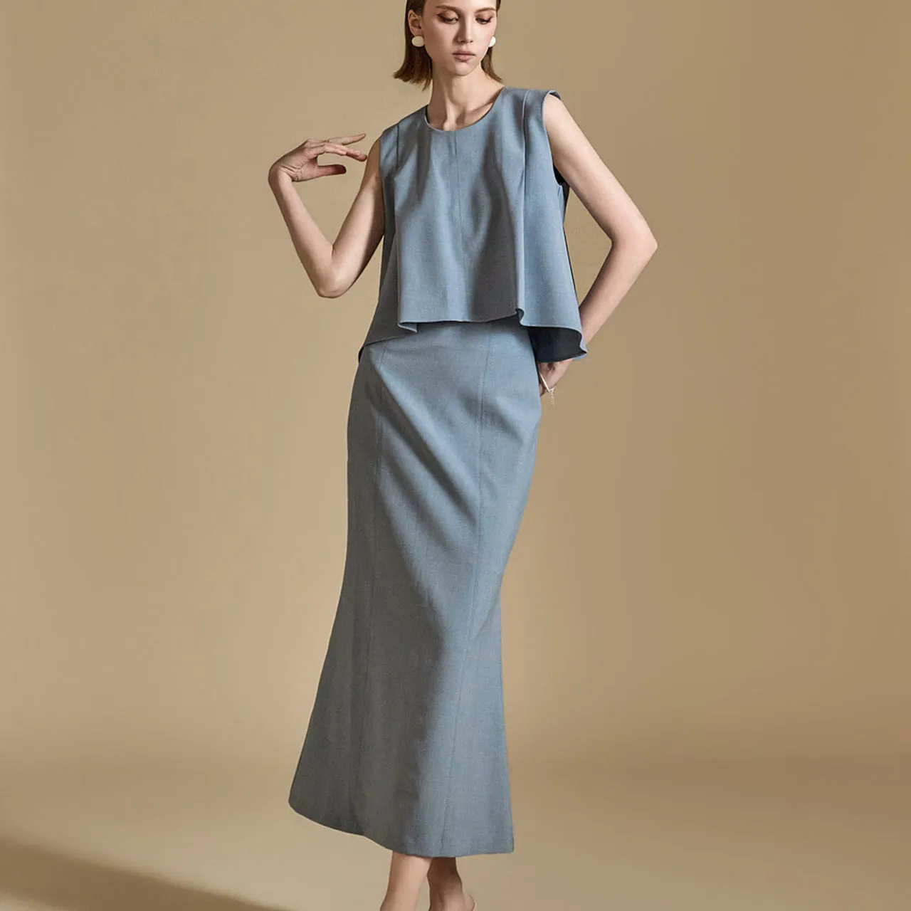 TP1913 Blouse and Skirt Set
