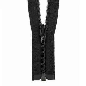 YKK #5 Coil 1-Way Open End Zippers - Black